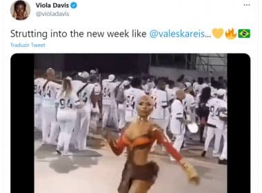 Viola Davis compartilha vídeo de rainha de bateria de escola de samba de SP