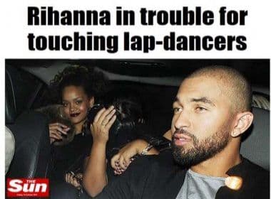 Rihanna apalpa dançarinas de strip-club e irrita seguranças
