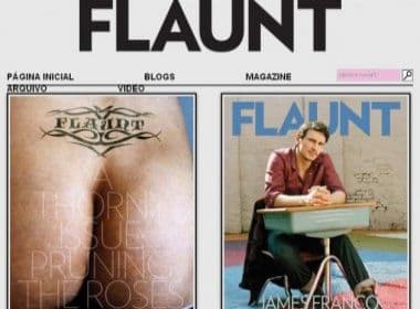 James Franco mostra o bumbum em capa de revista