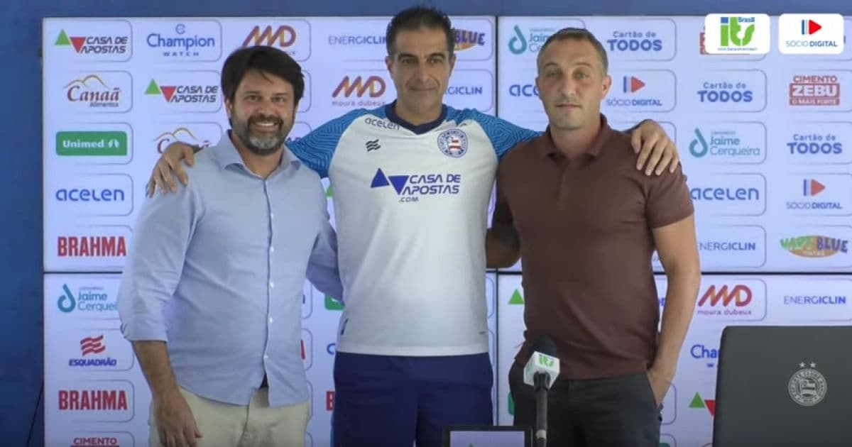 Novo técnico do Bahia, Renato Paiva promete busca por "jogo ofensivo" para "acordar gigante adormecido"