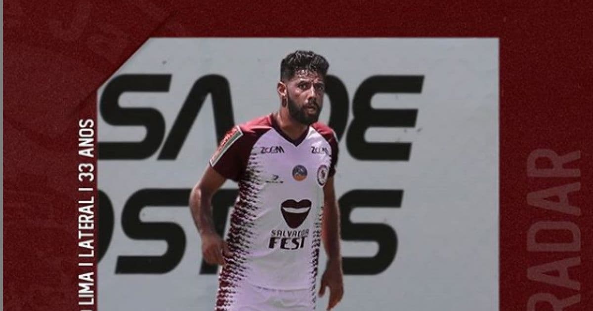 Jacuipense anuncia contratação do lateral-esquerdo Radar para próxima temporada