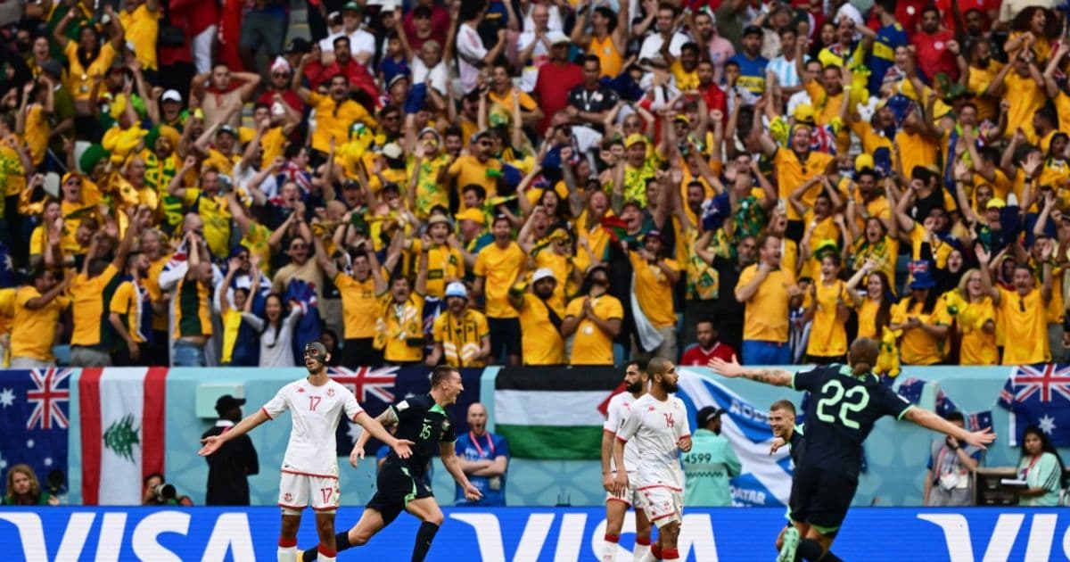 Austrália vence Tunísia e assume vice-liderança do Grupo D da Copa 
