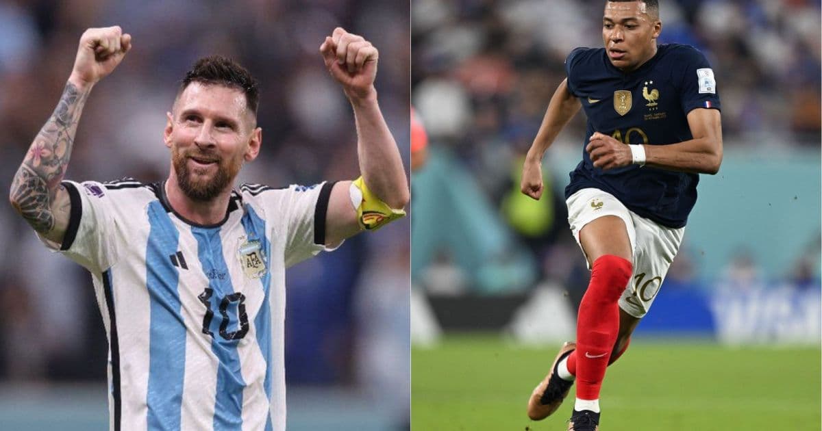 Em busca do Tri! Veja números de Argentina e França em Copas do Mundo; Hermanos levam vantagem