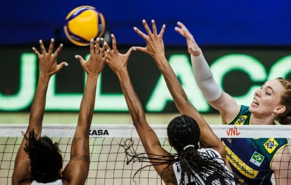 Em reedição da última final olímpica, Brasil perde para os Estados Unidos na Liga das Nações de vôlei feminino 