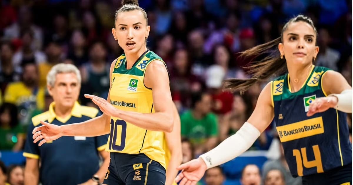 Seleção brasileira feminina de vôlei perdeu para China por 3 sets a 1, nas quartas de final, e está eliminada da Liga das Nações 