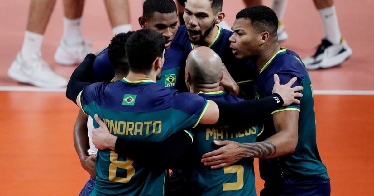 Brasil vence Cuba e se classifica para semifinal do vôlei masculino no Pan 2023 