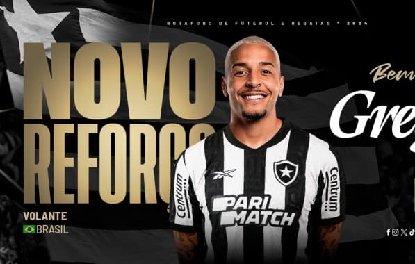 Com contrato até o fim de 2026, Botafogo anuncia Gregore, ex-Bahia