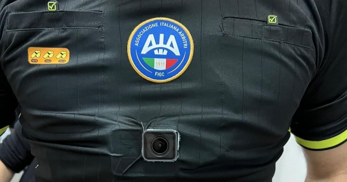 Série C italiana será primeira liga europeia a usar câmera no árbitro durante a partida; imagens irão ao ar na transmissão