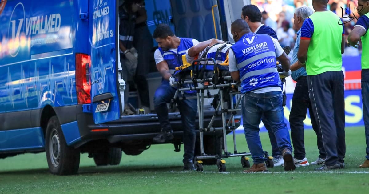 Após choque durante jogo, jogador do Jequié tem trauma na cervical e deixará hospital após exame