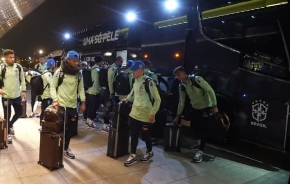 Seleção Brasileira desembarca em Madri para amistoso contra a Espanha