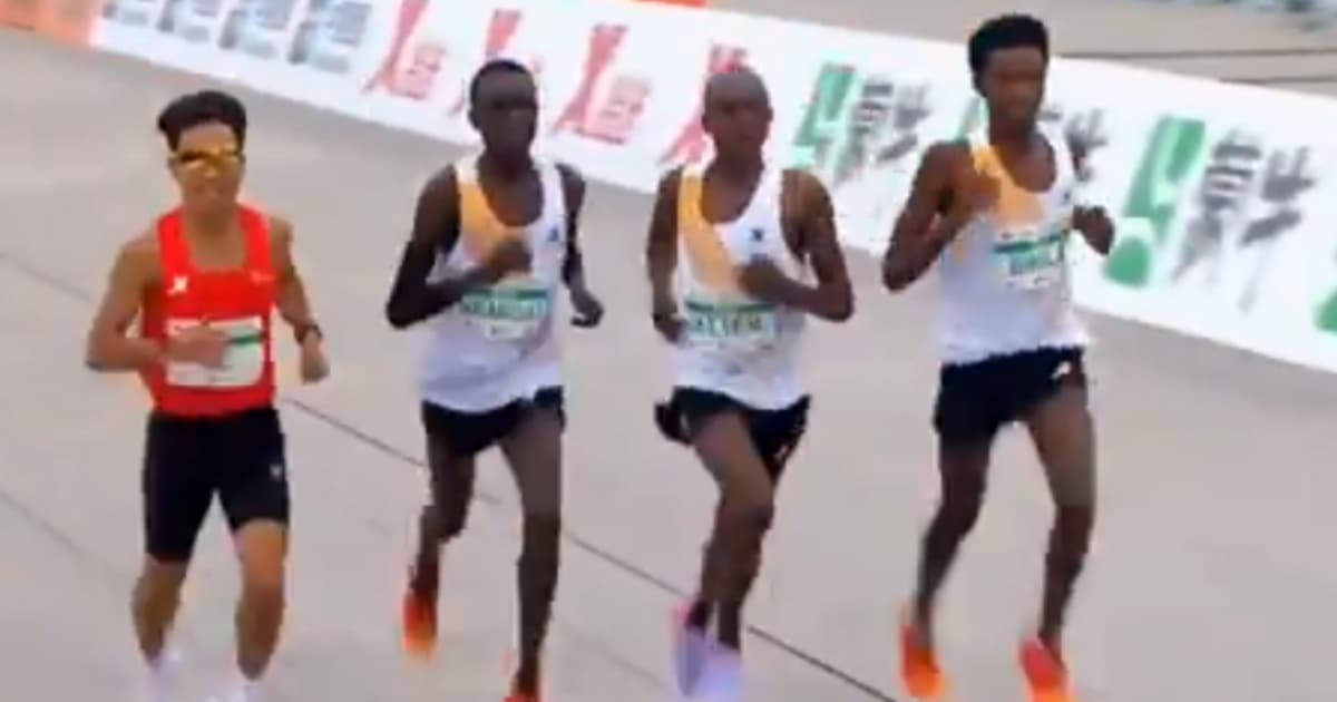 VÍDEO: Maratonista chinês é acusado de vencer corrida de forma ilegal