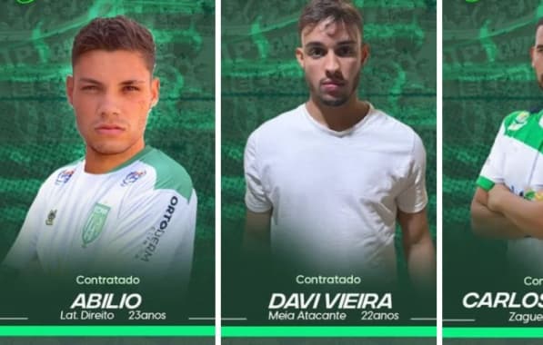 Vitória da Conquista anuncia mais três jogadores para a Série B do Baianão