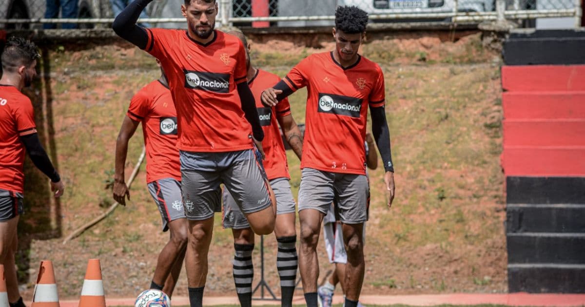 Vitória finaliza preparação para pegar o Atlético de Alagoinhas; veja possível formação