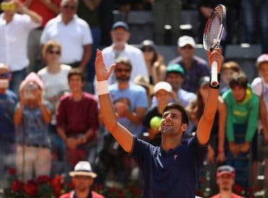Após chuva suspender duelo, Djokovic bate Del Potro e vai à semifinal em Roma