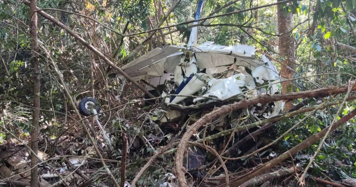 Pai e filho morrem após queda de avião na divisa de Rondônia com Mato Grosso