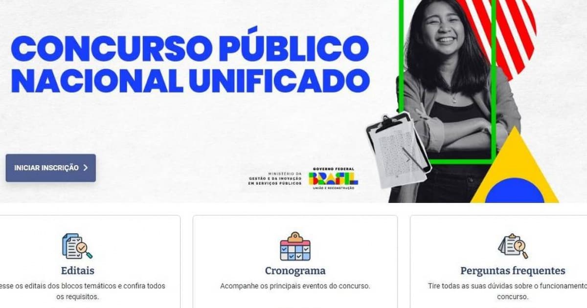 Concurso nacional unificado encerra inscrições com 2,65 milhões de candidatos