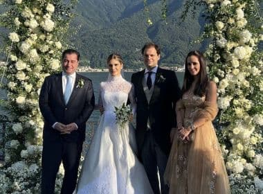 Frank e Flávia Abubakir são padrinhos de casamento de Juliana Gouvea e Tiago Reis na Itália