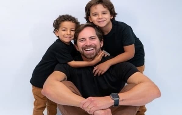 Empresário Lucas Milani e filhos estrelam campanha de Dia dos Pais do Paseo