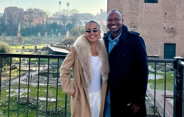 Carol Peixinho e Thiaguinho viajam pela Europa e conhecem Vaticano 