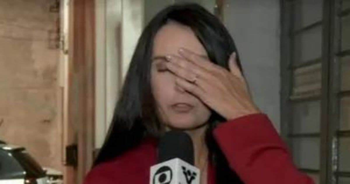 VÍDEO: Repórter da Globo desmaia ao vivo durante telejornal