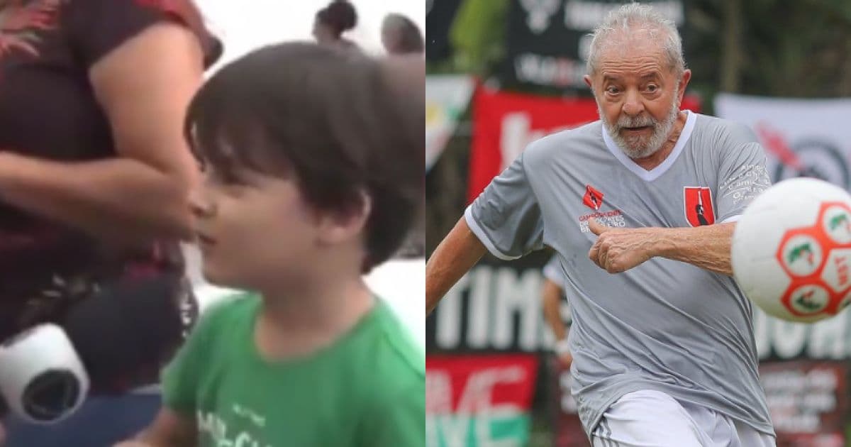 VÍDEO: Criança diz que Lula fará gol na Copa do Mundo e futuro presidente responde