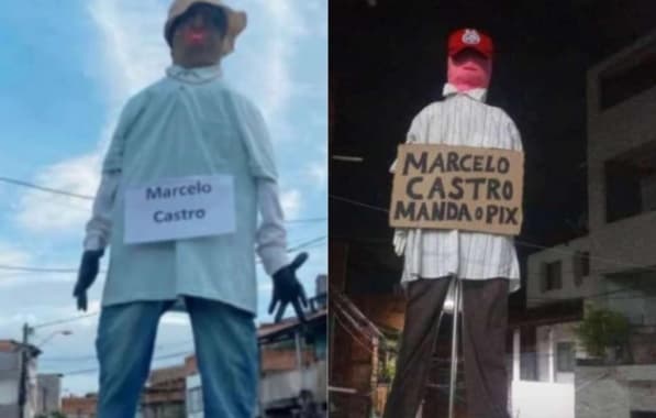 Marcelo Castro é “malhado” como Judas em bairro de Salvador: "Manda o Pix"