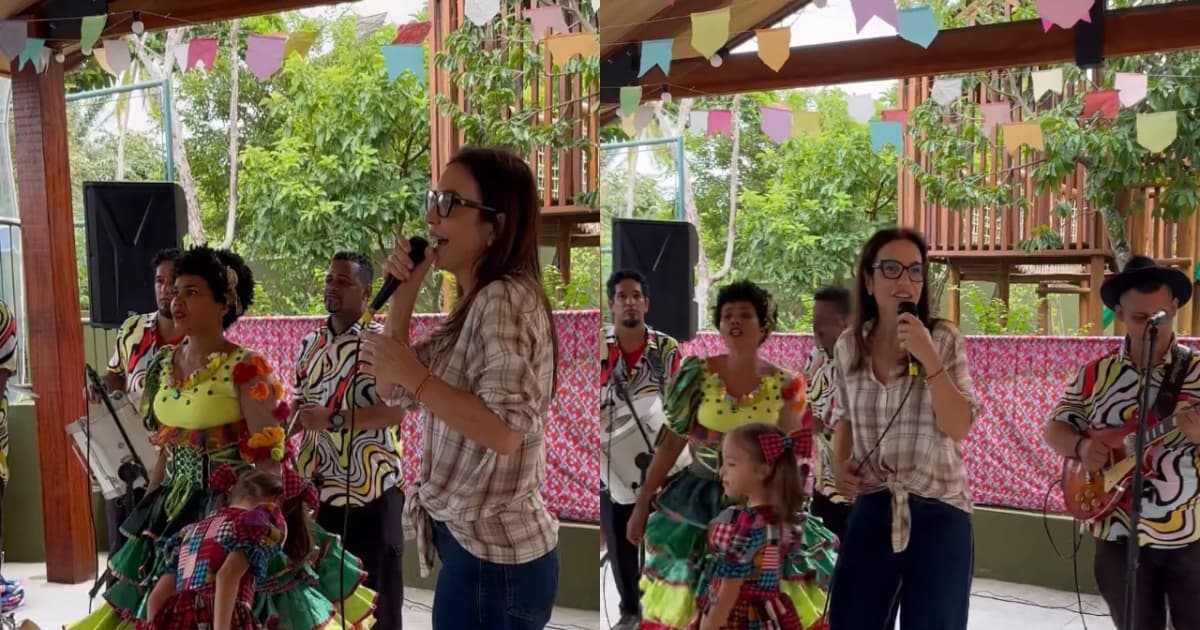 Vídeo: Ivete Sangalo faz apresentação na escola das filhas