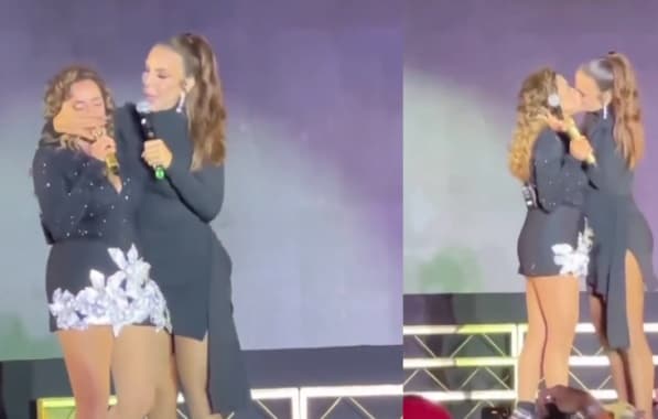 VÍDEO: Ivete Sangalo e Daniela Mercury se beijam em show