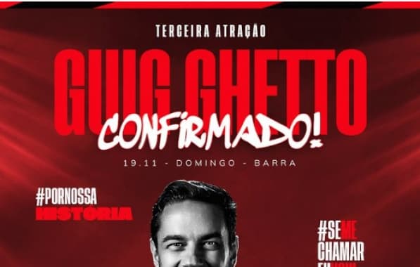 Falcão Guig Guettho é terceiro confirmado na festa do Vitória na Barra