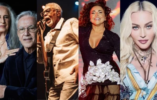 Caetano, Bethânia, Gil e Daniela Mercury serão homenageados por Madonna em show de Copacabana