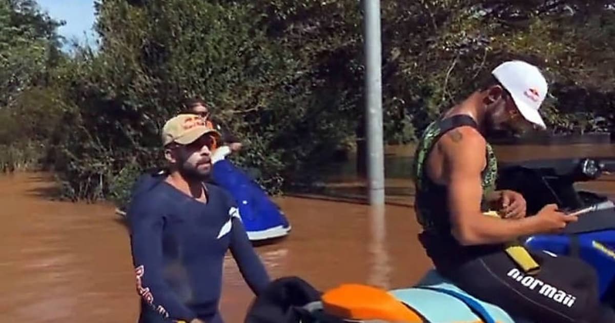 Pedro Scooby e outros surfistas viajam ao Rio Grande do Sul para ajudar vítimas de chuva no estado