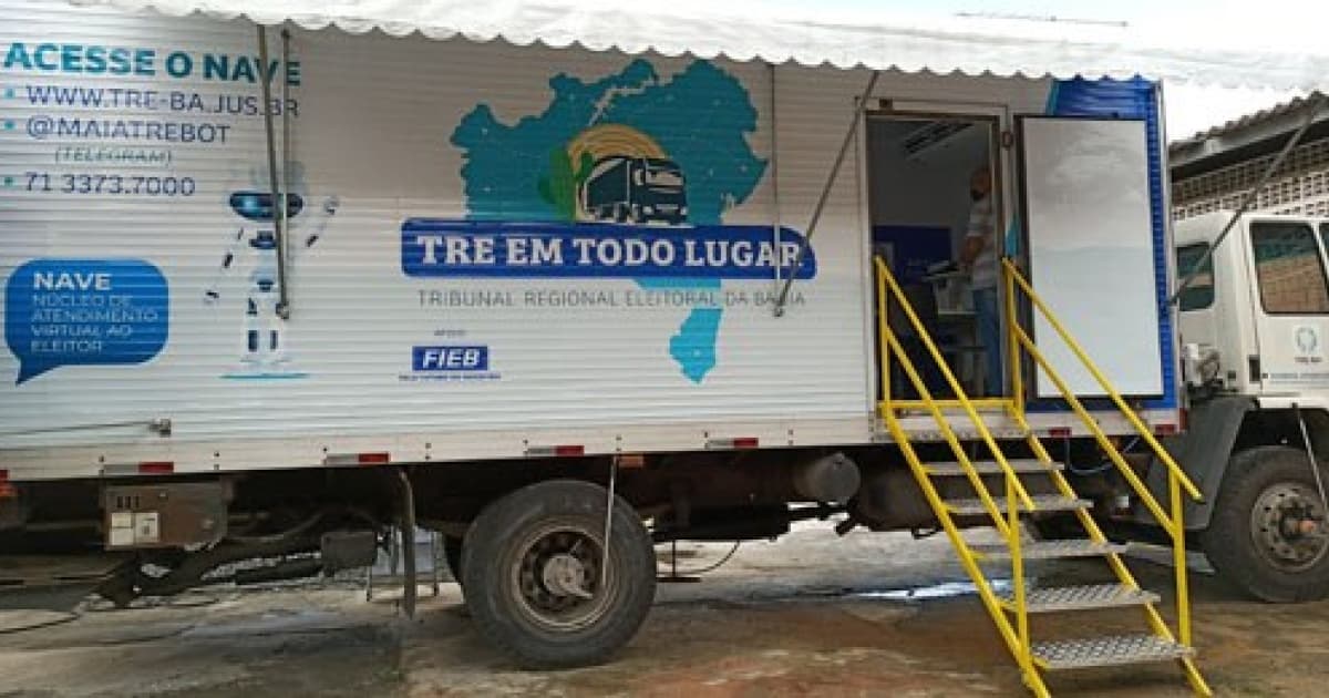 Unidade móvel do TRE-BA inicia atendimento em Malhada de Pedras; projeto também vai até Aracatu