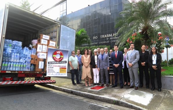 Primeira remessa de donativos da campanha do TRT-BA em prol do Rio Grande do Sul é enviada