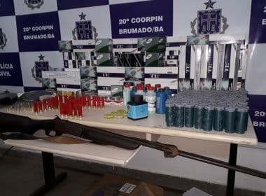 Brumado: Comerciante é preso por vender armas, munição e gás de cozinha em bar