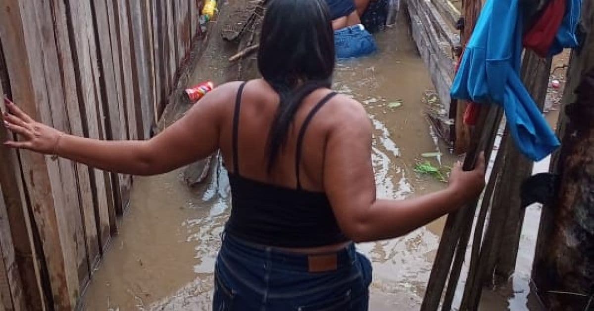 Jitaúna: Chuva causa transtorno a moradores; Cheia de Barragem também afeta cidade