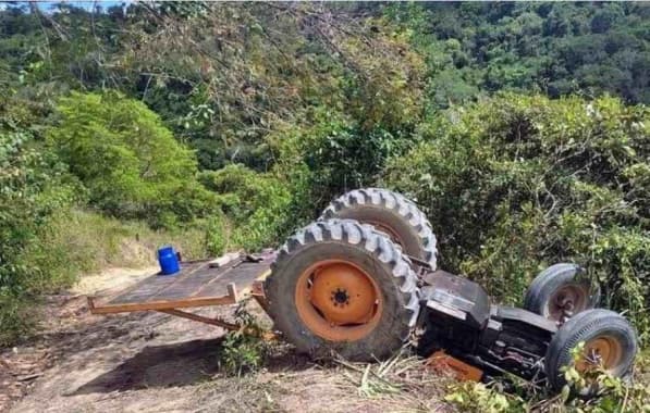Belmonte: Funcionário de fazenda morre após trator capotar em ribanceira