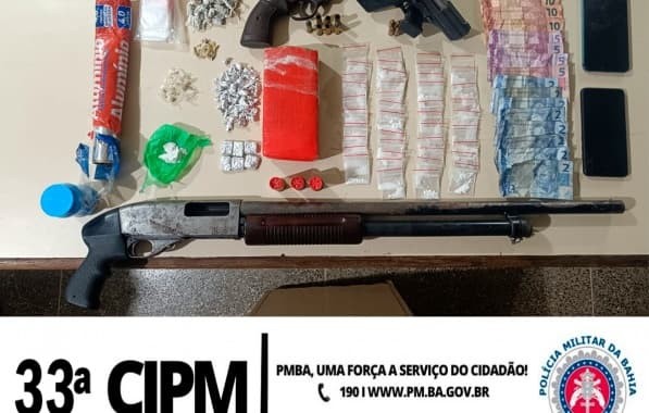Suspeitos são mortos e armas são apreendidas pela PMBA, em Igrapiúna