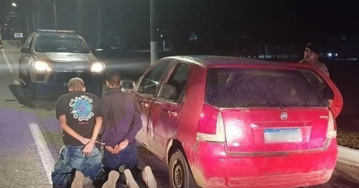 PM prende quadrilha que levava veículo roubado para cidade vizinha na Bahia 