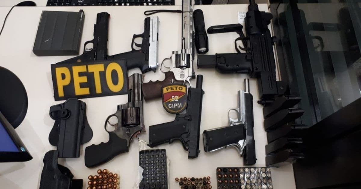 Em 2019, Bahia apreendeu 857 armas a mais do que o número total de registros no estado