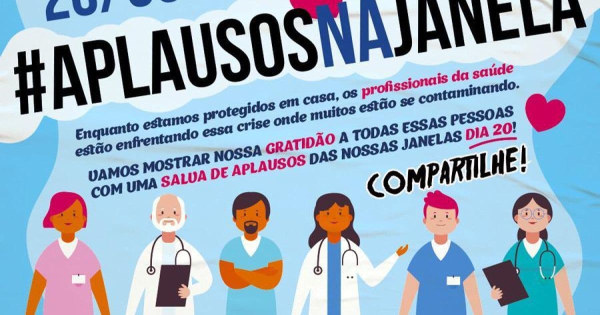 #AplausosNaJanela: Corrente nas redes sociais promete homenagear médicos 
