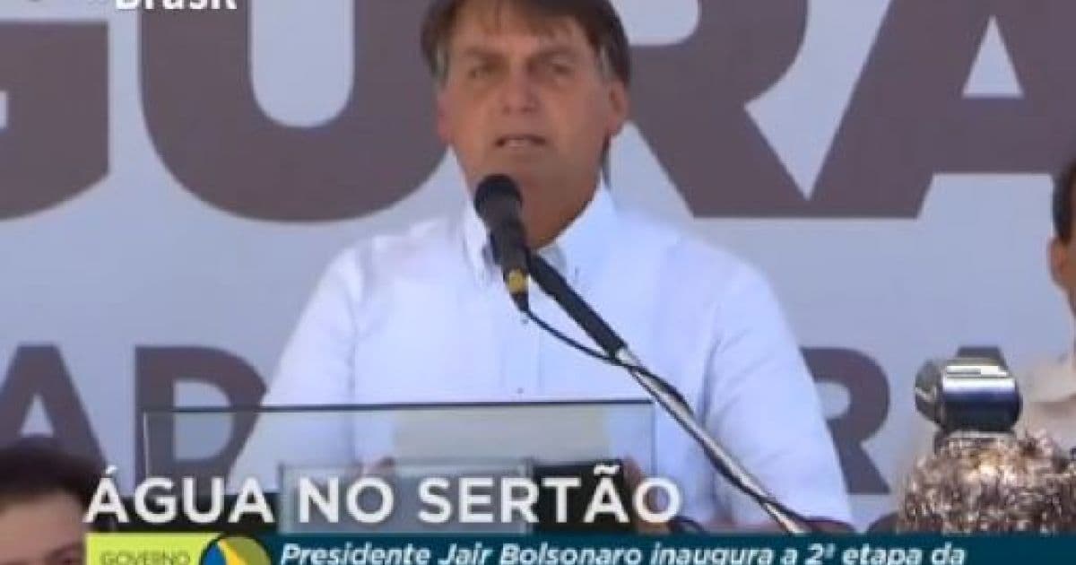 'Quando chega água, ele parece que ganhou na Mega-Sena', diz Bolsonaro sobre o nordestino
