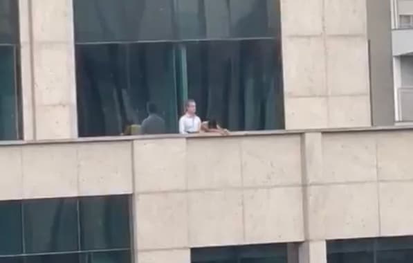 Casal é flagrado fazendo sexo em terraço de prédio na Av. Faria Lima, coração do mercado financeiro no Brasil