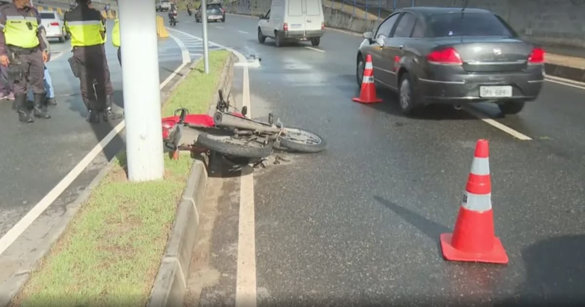 Motociclista morre em acidente na Avenida Gal Costa, em Salvador