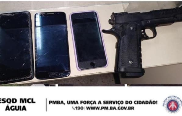 Dupla de assaltantes com arma de brinquedo é presa durante blitz em Salvador