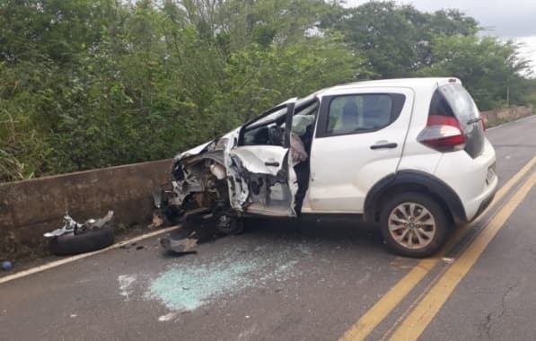 Acidente entre dois carros provoca interdição parcial em rodovia entre Nova Itarana e Planaltino