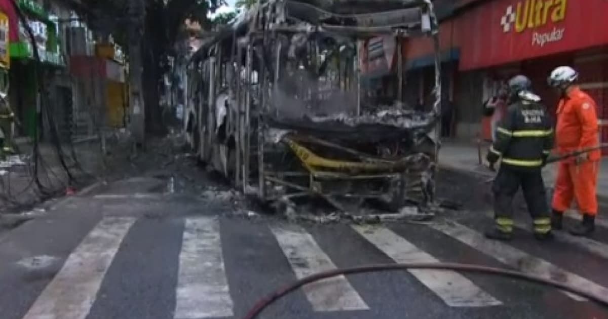 Ônibus incendiado em São Marcos