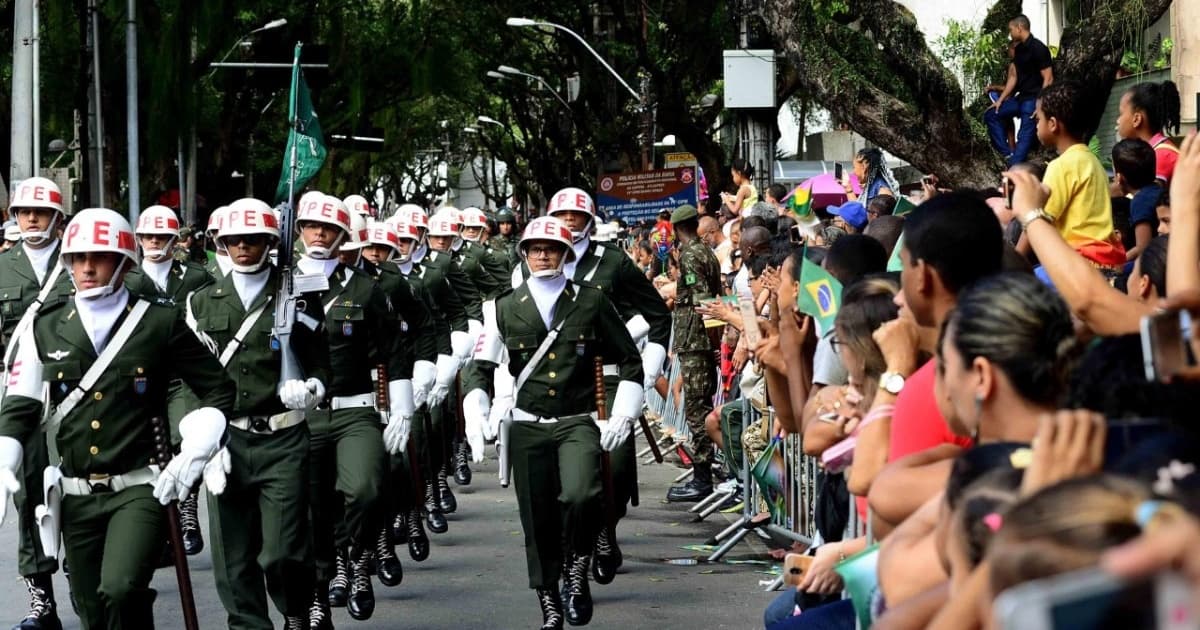 Desfile do 7 de setembro em Salvador terá 4 mil militares e 2,8 mil civis; confira programação