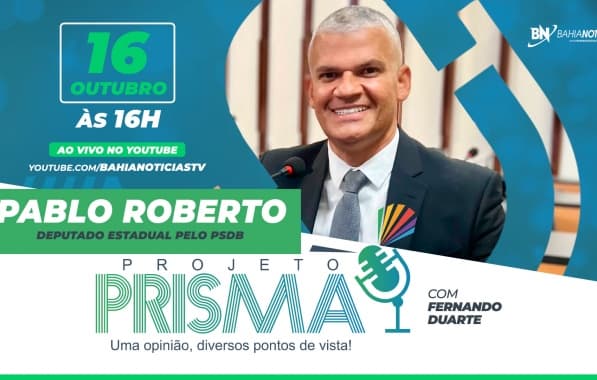 Projeto Prisma entrevista deputado estadual Pablo Roberto nesta segunda