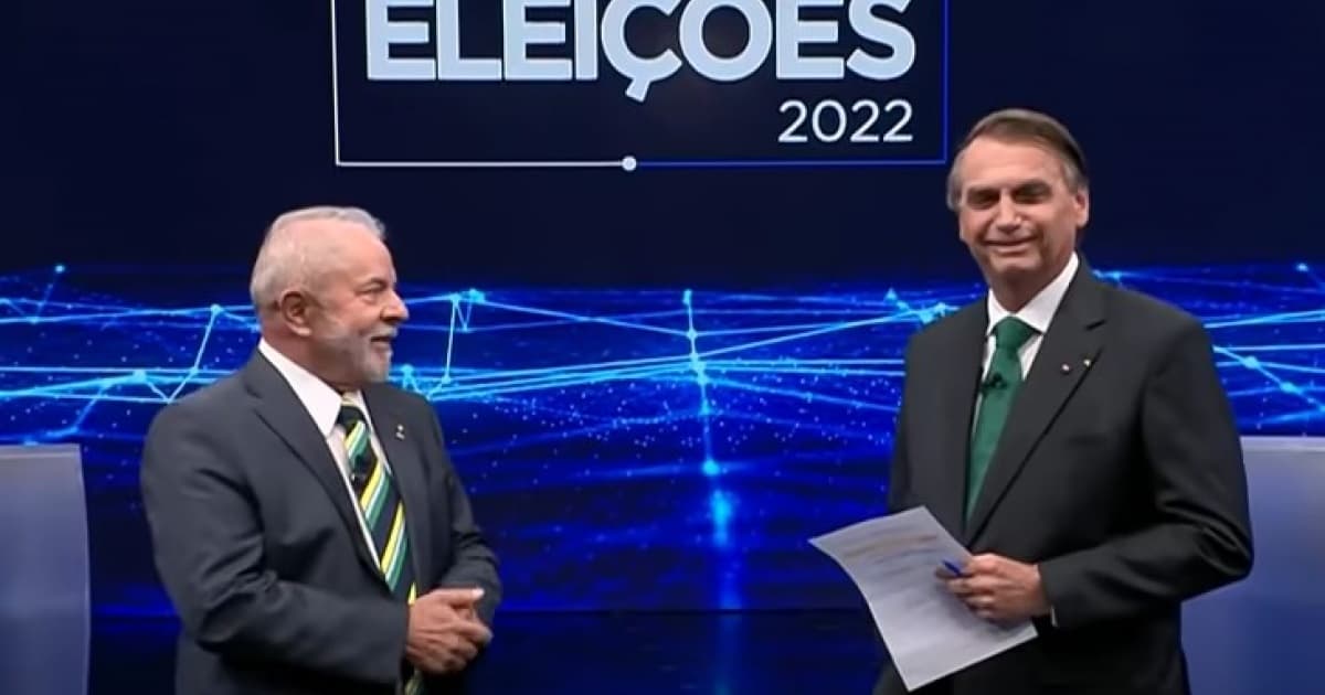Lula e Bolsonaro em debate nas eleições