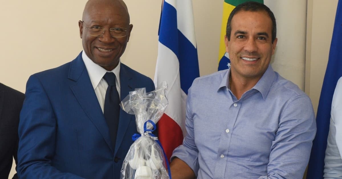 Bruno Reis recebe comitiva do Benim para organizar visita do presidente do país a Salvador no dia 25 de maio